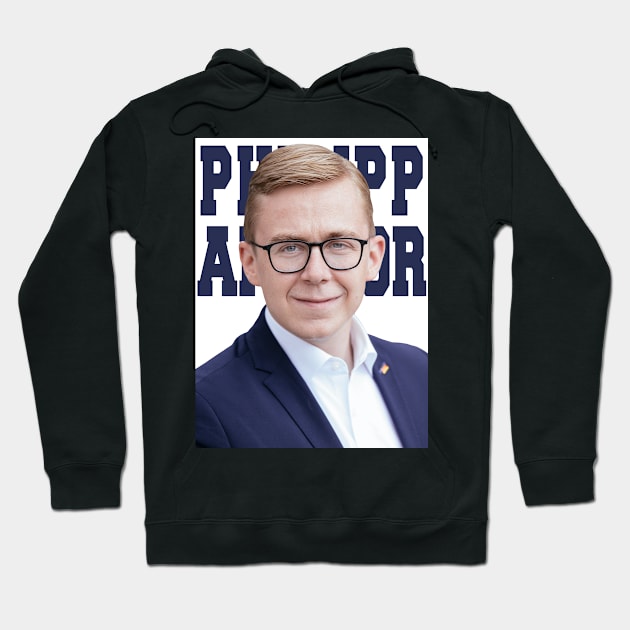 Philipp Amthor Portrait Hoodie by misenique